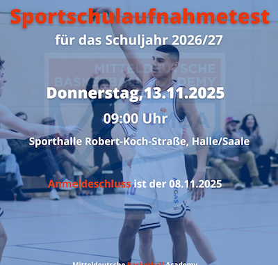 Sportschulaufnahmetest 2526